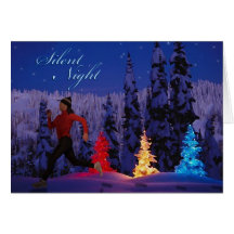 Silent Night - Female Peace Of The Season Card