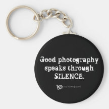 Silent Photography Quote Key Chain