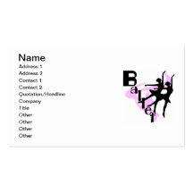 Silhouette Ballet T-shirts and Gifts Business Card