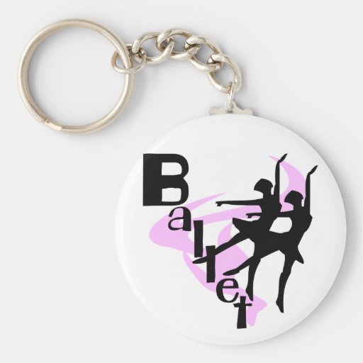 Silhouette Ballet T-shirts and Gifts Key Chains