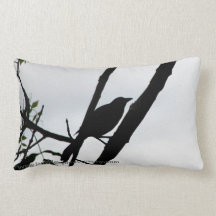 Silhouette Bird Pillow