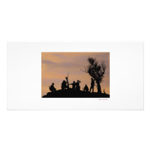 silhouette cartes avec photo