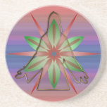 Silhouette de Jésus sur l'étoile avec l'arrière -  Dessous De Verres