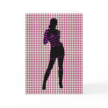 SILHOUETTE FASHION GIRL CARD