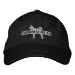 Silhouette Japanese Akita Embroidered Hat embroidered hats