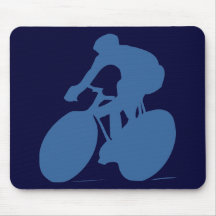 Silhouette Mousepad de cycliste Tapis De Souris