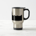 Silhouette noire et blanche de New York Tasse