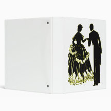 Silhouette of a Couple in Love Binders