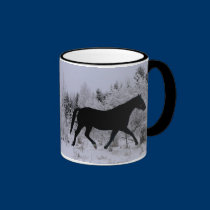 Silhouette Of A Horse mugs