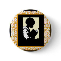 Silhouette of boy reading pins