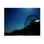 Silhouette of Pier Postcard
