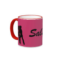 Silhouette of Salsa Dancers Mug