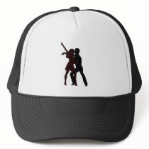 Silhouette of Salsa Dancers Trucker Hat