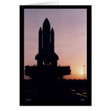 Silhouette of Space Shuttle STS-83 Card