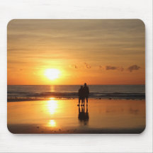 Silhouette Sunrise Mousepads