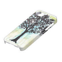silhouetted tree iPhone 5 case