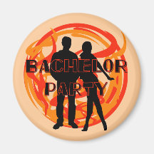 Silhouettes Bachelor Party Tshirts and Gifts Magnets