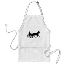 Silhouettes - Horses - Aprons