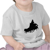 Silhouettes - Horses - Team Penning T Shirt
