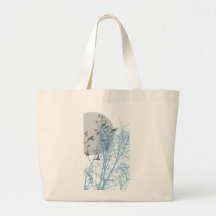silhouscreen birds canvas bags