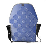 Silk Brocade Messenger Bag in Basic Blue