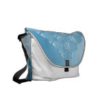 Silk Brocade Messenger Bag in Light Blue
