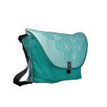 Silk Brocade Messenger Bag in Shimmering Turquoise