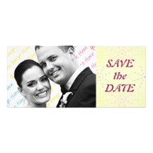Silktones Cream Save the Date Full Color Rack Card