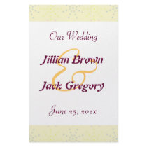 Silktones Dotty  Cream Wedding Program Flyers