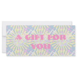 Silktones Whirlies gift certificate template Rack Card Template
