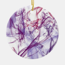 Silky Abstract Christmas Tree Ornaments