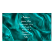 Silky Aqua Business Card Template