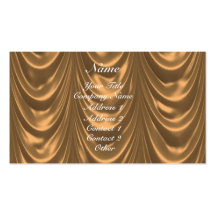 Silky Bronze Business Card Template