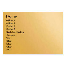 Silky Gold Petal Business Cards
