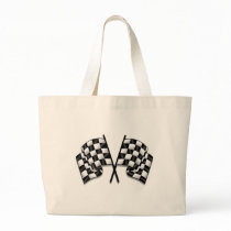Silky looking Motorsport chequered flag gear Tote Bag