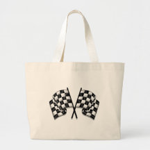 Silky looking Motorsport chequered flag gear Tote Bag