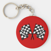 Silky looking Motorsport chequered flag gear Key Chain