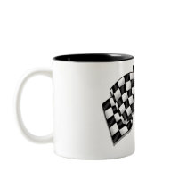 Silky looking Motorsport chequered flag gear Coffee Mug