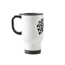Silky looking Motorsport chequered flag gear Mug