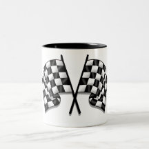 Silky looking Motorsport chequered flag gear Coffee Mug
