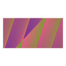Silky Purple, Green, and Peach  Photo Card Backgro