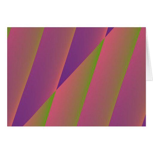 Silky Purple, Peach, and Green Card