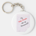Silky Terrier Ate my Homework Keychain