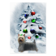 Silky Terrier Christmas Gifts Business Card Templates