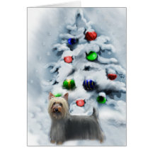 Silky Terrier Christmas Gifts Card