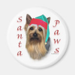 Silky Terrier Santa Paws - Magnet