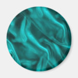 Silky Turquoise Refrigerator Magnets