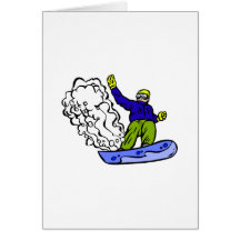 Sillage de surf des neiges cartes