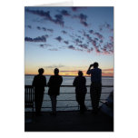 Sillhouettes at Sunset Greeting Card