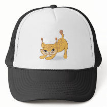 silly baby lynx cartoon mesh hats